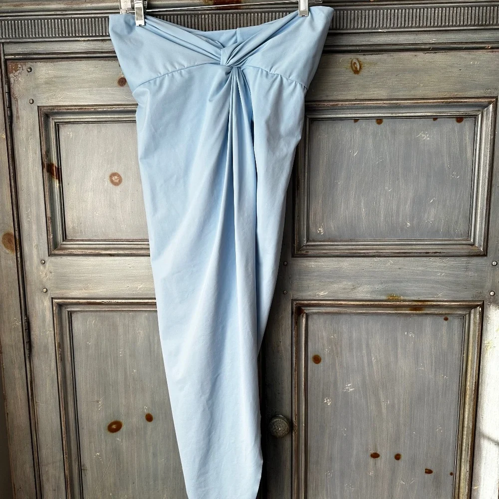 SKIMS Signature Swim Sarong Skirt | Iris Blue